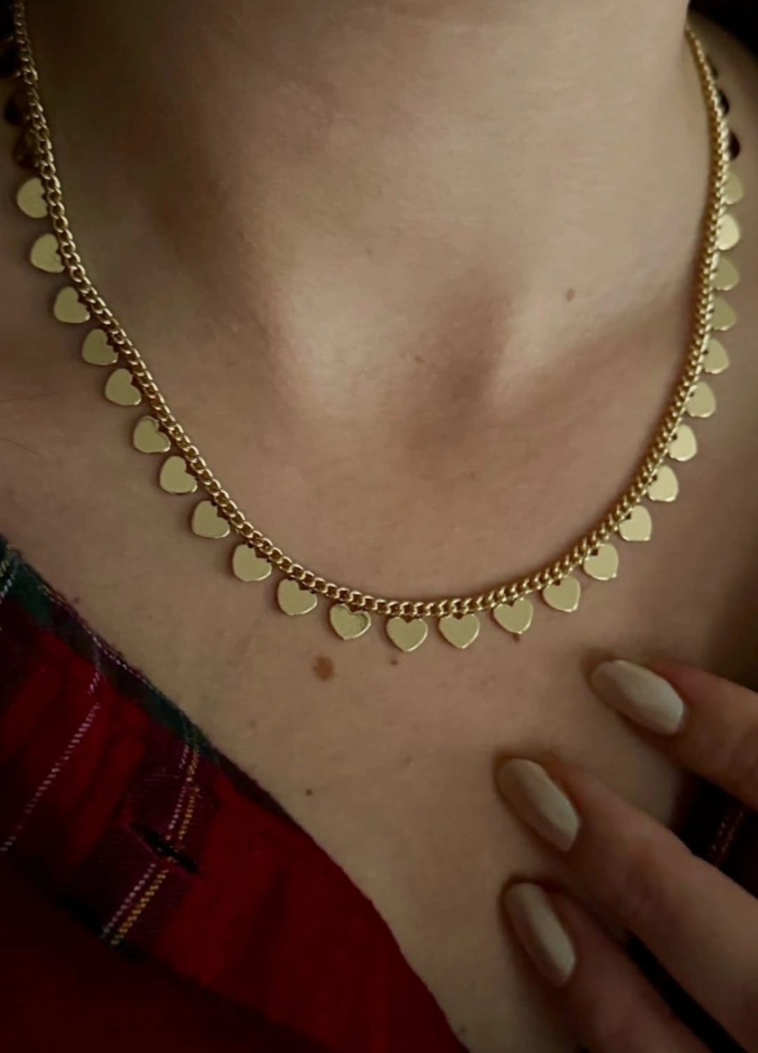 Xuping 14K Kalpli Pul Kolye